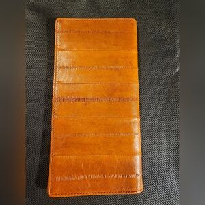 VidLea Faux Leather Long Wallet Clutch | Cognac Brown